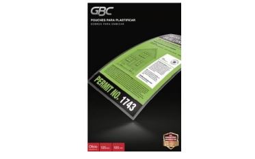  LAMINA TERMOL.T/OFIC.5 22.9X36.8MM 100 UN 125MIC.G 