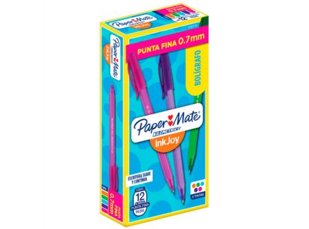  BOLIGRAFO COLORES SURT X 12 UND PTA FIN INKJOY 