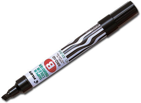  MARCADOR PERMAN.PILOT SCA-B P.BISELADA NEGRO 