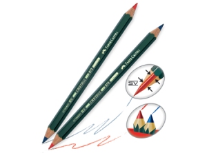  LAPIZ CARPINTERO BICOLOR FABER 873 GRUESO 