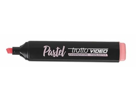  DESTACADOR PASTEL TRATTO VIDEO ROSADO 