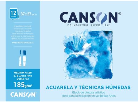  BLOCK DIBUJO 180 1/8 12 HJ CANSON DOBLE FAZ 