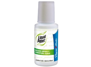  CORRECTOR LIQUIDO BOTELLA 20 ML LIQUID PAPER 