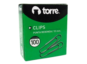  CLIPS N 1 PUNTA REDONDA TORRE X 100 UND 