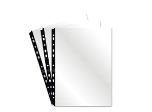  FUNDA PLASTICA CARTA X 100 UN LOMO NEGRO HAND 