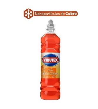  LIMPIADOR PISO 900 ML VIRUTEX DESINF CITRICO 