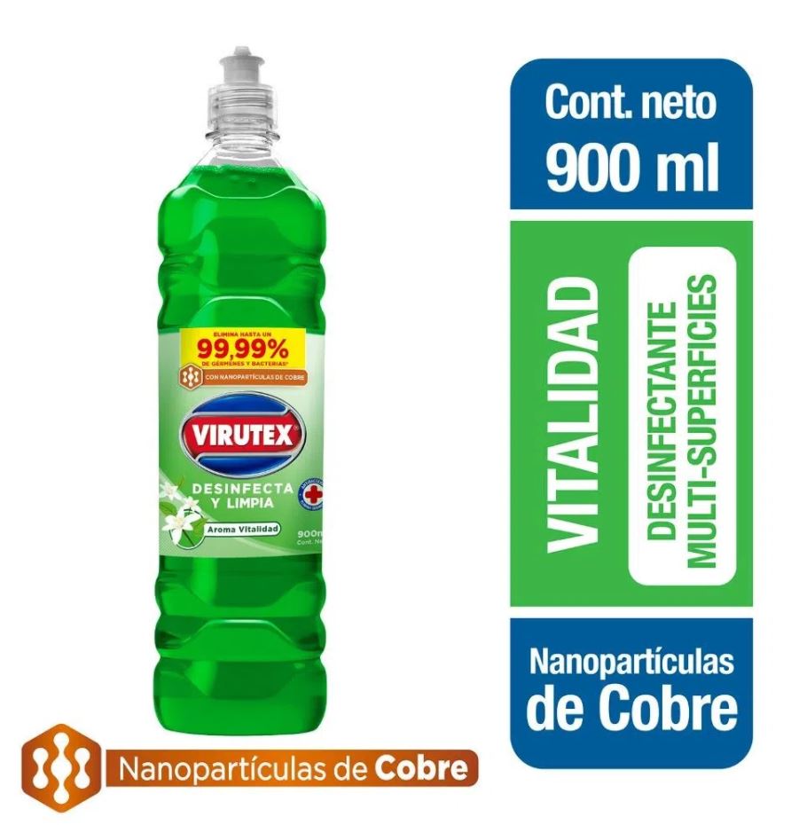  LIMPIADOR PISO 900 ML DESINF VIRUTEX VITALIDAD 