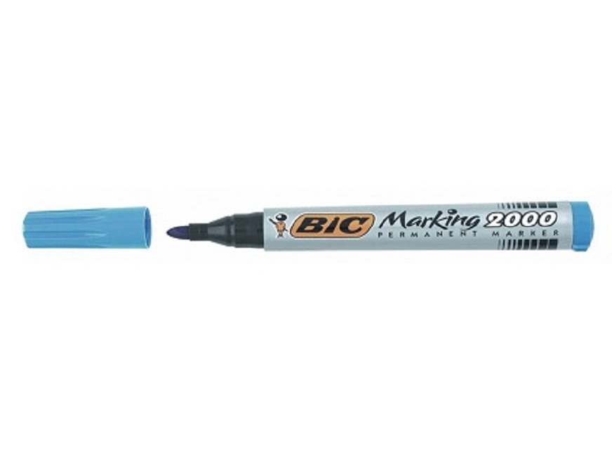  MARCADOR PERMAN.BIC P.REDONDA AZUL DESECH ECOLOGIC 