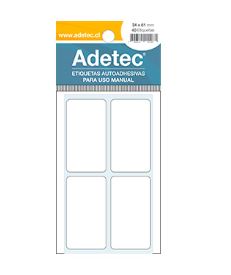  ETIQUETA ADH.34X61 X 4 ETIQ X HOJA ADETEC 