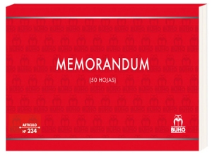  FORMULARIO MEMORANDUM DUPLICADO BUHO 234 