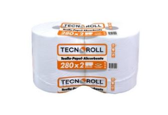  TOALLA PAPEL 2 ROLL 280 MT TECNOROLL H/S 