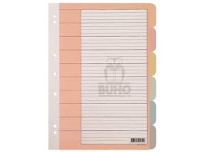  SEPARADOR CARTA 6 DIVIS COLOR BUHO 11 