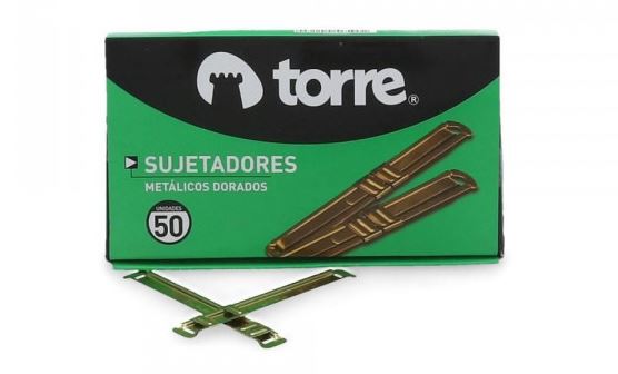  ACCOCLIPS 50 UND TORRE FASTENER DORADO 