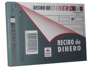  FORMULARIO RECIBO DE DINERO AUTOCOPIAT 50 HJ. BUHO 
