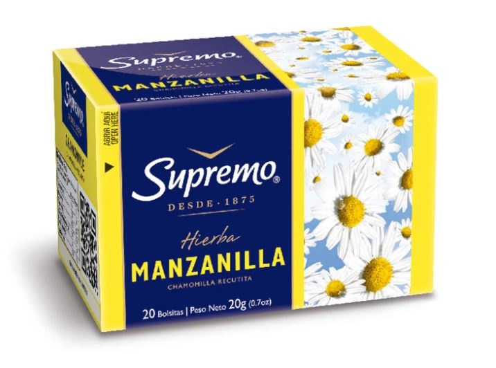  TE HIERBAS SUPREMO X 20 BOLSITAS MANZANILLA 
