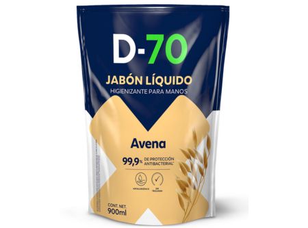  JABON LIQ. 900 ML D-70 AVENA DOYPACK IGENIX/MANO 