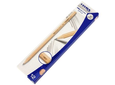  LAPIZ GRAFITO HB/2 LYRA NATURAL 12UND  ECOLOGICO 