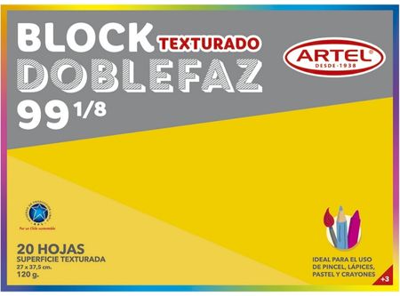  BLOCK DIBUJO  99 1/8 20 HJ ARTEL DOBLE FAZ 