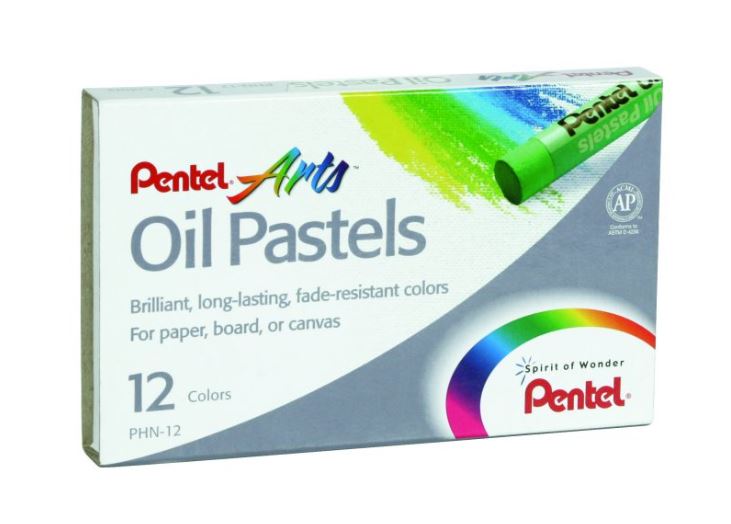  LAPIZ PASTEL 12 COL. PENTEL 