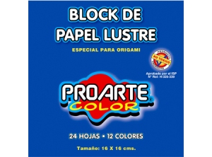  PAPEL LUSTRE 16X16 CM COL.SURTIDOS 24 HJ PROARTE 