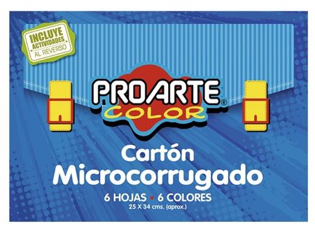  CARPETA ESCOLAR C.CORRUGADO 6 COL. PROARTE 