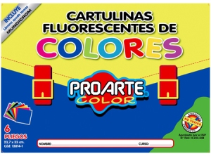  CARPETA ESCOLAR C.FLUORECENTE 6 HJ. PROARTE 