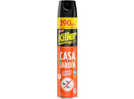  INSECTICIDA AEROSOL 390 CC KILLER CASA Y JARDIN 