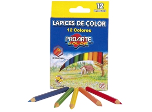  LAPIZ COLOR 12UN. CORTO PROARTE 