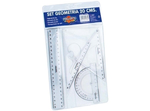  SET GEOMETRIA 4 PIEZAS 20CM.PROARTE 