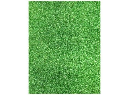  GOMA EVA 20X30 X10 UN GLITTER VERDE GEOP. 