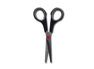  TIJERA ESCOLAR 14 CM PROARTE PUNTO ROJO BLISTER 