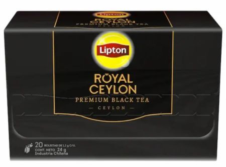  TE LIPTON ROYAL CEYLON X 20 BOLSITAS NEGRA 