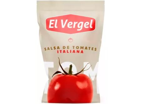  SALSA TOMATE 160 GR ITALIANA EL VERGEL DOYPACK 