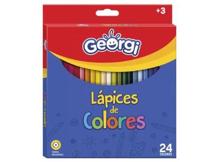  LAPIZ COLOR 24UN. ESTUCHE GEORGI 