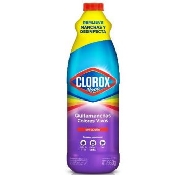  CLORO 960 ML CLOROX ROPA COLORES VIVOS 