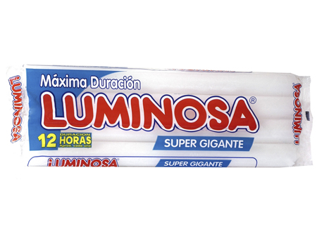  VELA LUMINOSA SUPER GIGANTE X 4 UND 