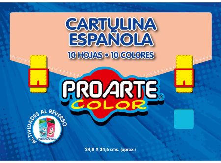  CARPETA ESCOLAR CARTULINA ESPAOLA 10 HJ. PROARTE 