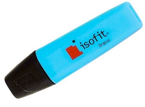  DESTACADOR ISOFIT CELESTE 