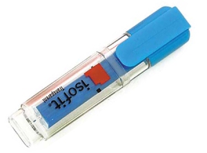  DESTACADOR ISOFIT TRANSPARENTE CELESTE 