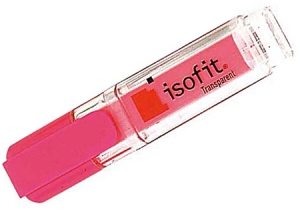  DESTACADOR ISOFIT TRANSPARENTE ROSADO 