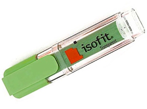  DESTACADOR ISOFIT TRANSPARENTE VERDE 