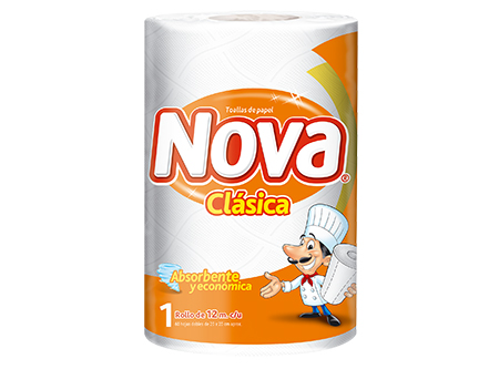  TOALLA PAPEL 1 ROLL 12 MT NOVA H/D CLASICA 