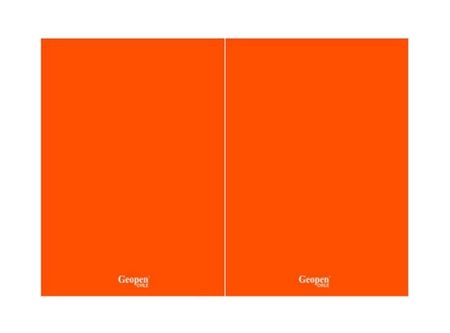  CARPETA PLASTIFICADA GEOPEN NARANJA REV/BLAN 