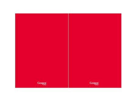  CARPETA PLASTIFICADA GEOPEN ROJA REV/BLAN 
