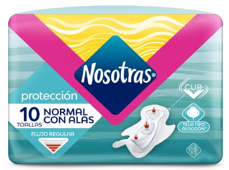  TOALLA HIG. NOSOTRAS NORMAL C/ALAS 10 UN 