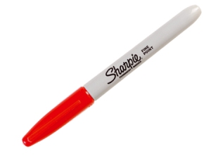  MARCADOR DE CD ROJO MULTIUSO SHARPIE 