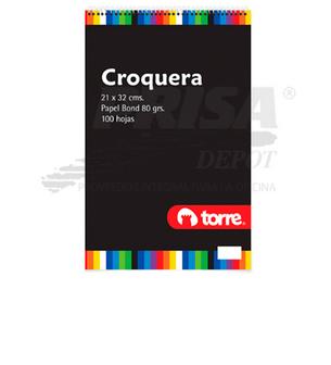  CROQUERA LIM PAD 21X32 COLOR 80HJ TORRE 70%PEFC 