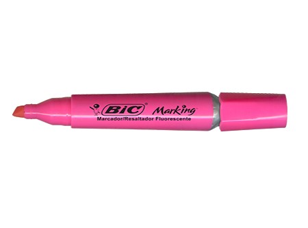  DESTACADOR BIC ROSADO MARKING 14-5 MM 