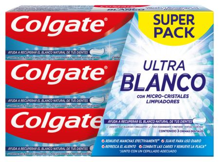  PASTA DENTAL 90 GR COLGATE ULTRA BLANCO X 3 UND 
