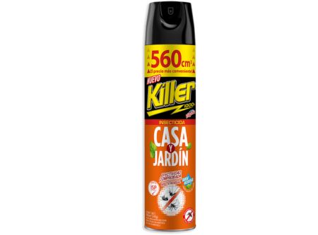  INSECTICIDA AEROSOL 560 CC KILLER CASA JARDIN 